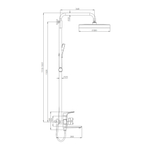 Душевая система Raglo R07.24.33, матовая медь