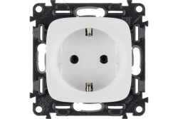 Розетка Legrand Valena Allure с лицевой панелью белая (автоматические клеммы) 753721
