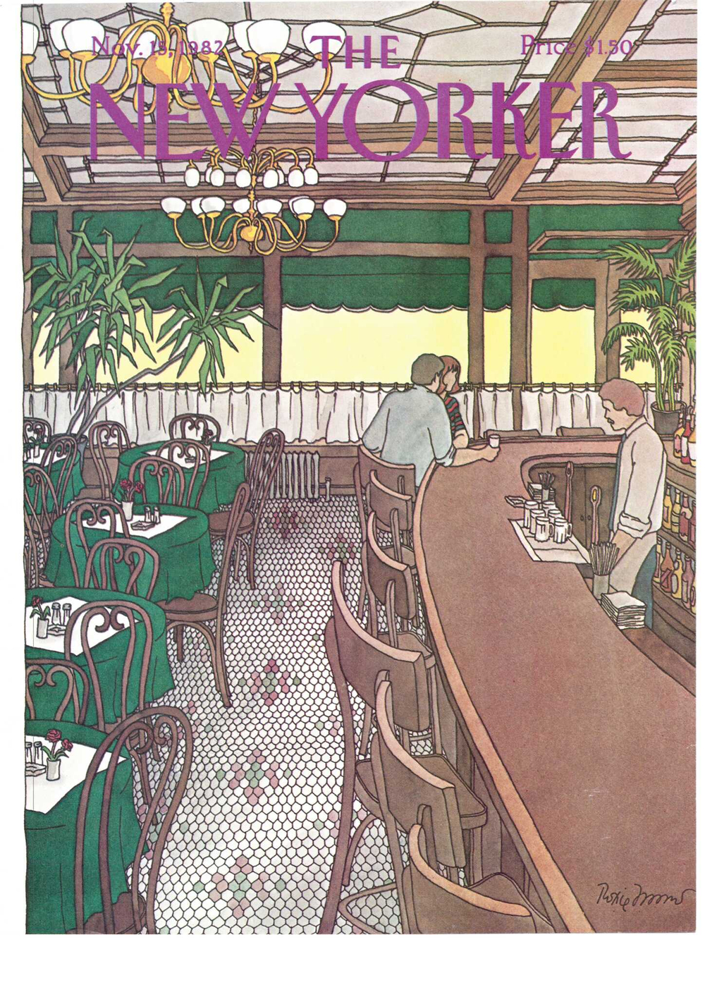 Журнал The New Yorker 15-11-1982, обложка