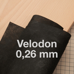 Велодон 0,26 мм черный, лист 100*50 см