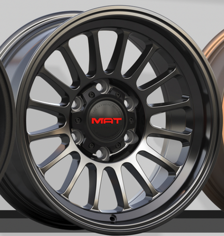 Диск колёсный кованый MAT offroad VB1015 R17 8,0 ET0 Gun Grey