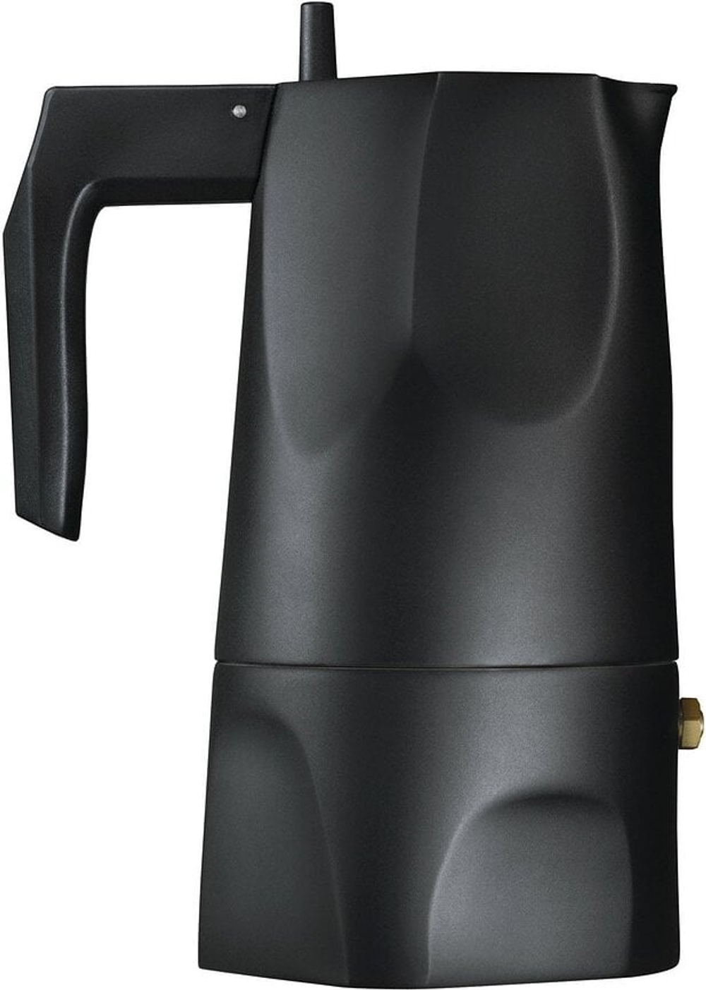 Гейзерная кофеварка Alessi, Ossidiana czarny mat, 150 мл, алюминий