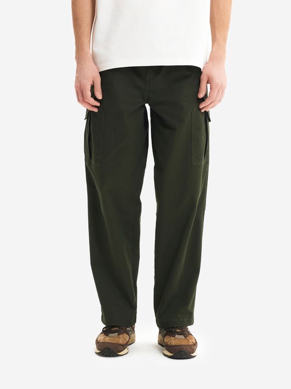 Брюки Cargo темно-зелёные - фото 1