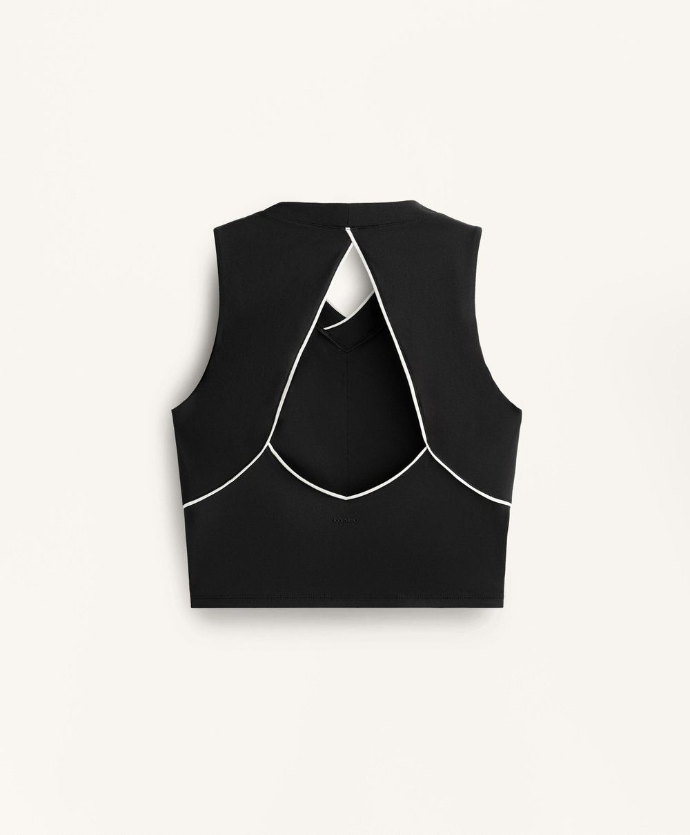 Oysho Топ Comfortlux, черный