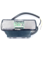 Фонарь габаритный светодиодный Fristom FT-017 B+K LED белый, с кронштейном, провод 1 м.