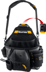 KRAFTOOL KPB-20 поясная сумка с быстросъёмным креплением FastClip, 320 х 310 мм (38767)