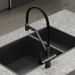 Смеситель для кухни Sancos Dora SC4003GG вороненая сталь