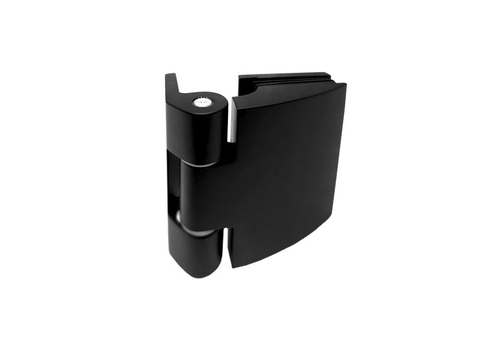 Душевая петля стена-стекло в стиле ретро, черная матовая