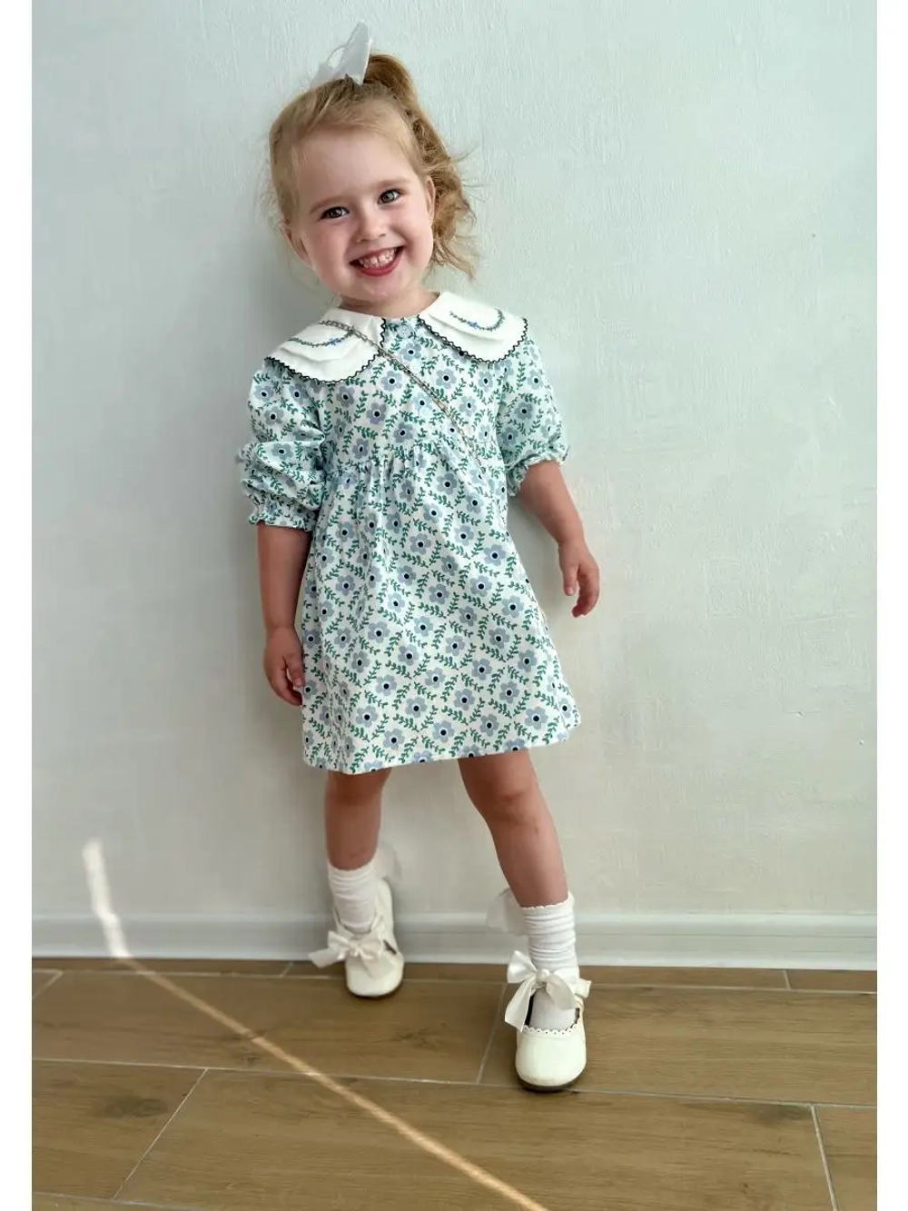 Платье нарядное с воротничком