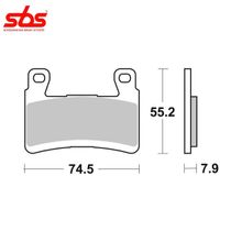 SBS 894DC тормозные колодки передние