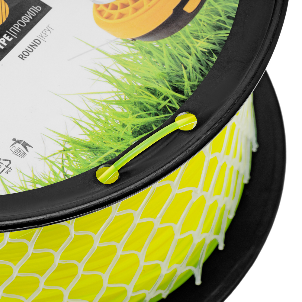 Леска для триммера круглая, 2,7мм х 151м, на DIN катушке FLEX CORD,  Denzel