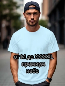 Футболка Взрослая.Премиум однотонная.1 шт