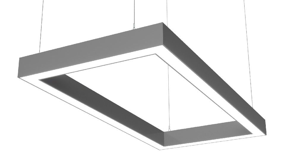 Прямоугольный подвесной светильник FS-TG 160 Вт 1000х500х80