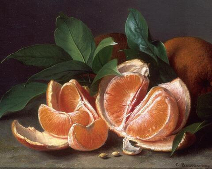 Картина Brookpace Fine Art Still Life of Oranges Peeled (67 x 57 см)