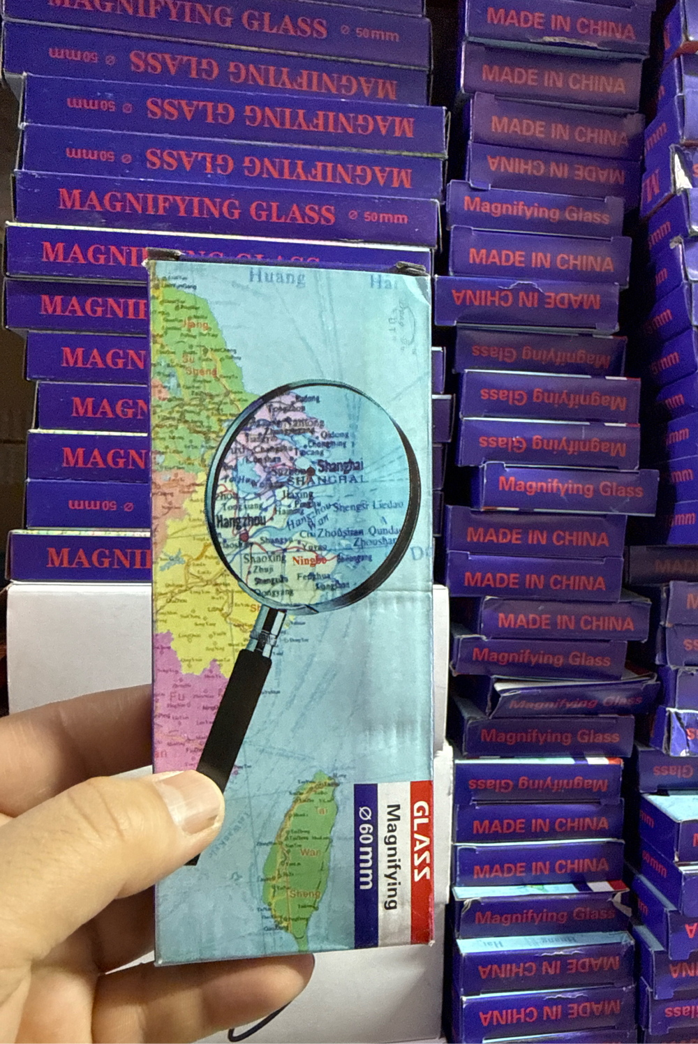 Лупа металлическая оправа 60 мм