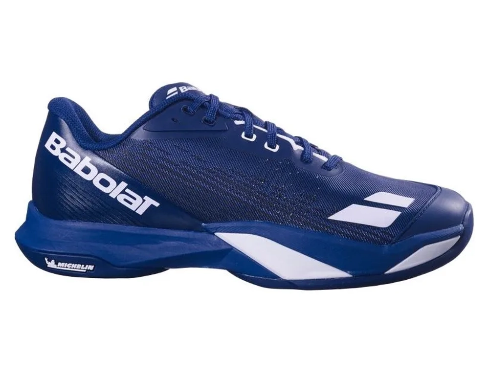 Теннисные кроссовки Babolat Jet Mach 4 All Court Wide - dark blue/white