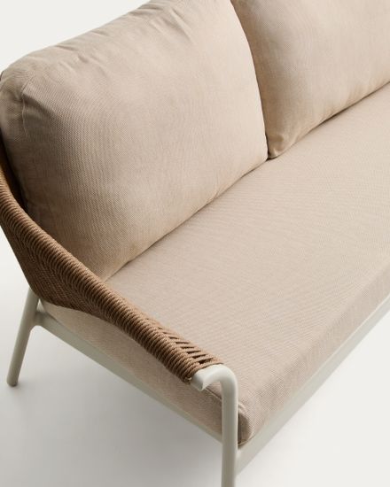 Комплект садовой мебели Zuara алюминия цвета экрю и коричневой веревки