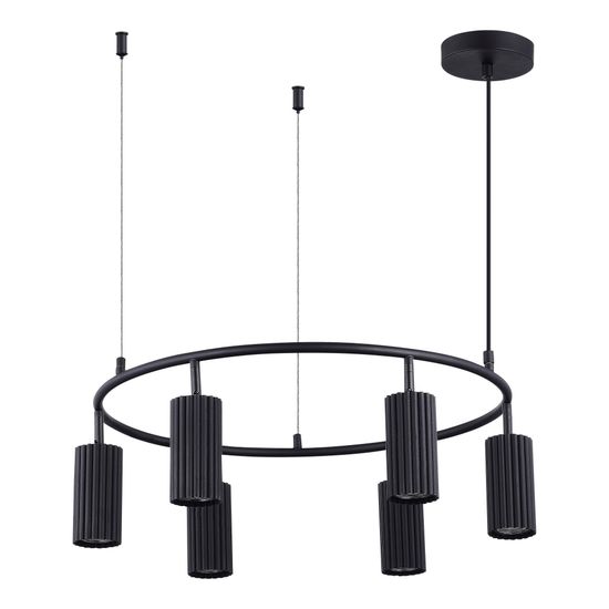 SL1213.403.06 Светильник подвесной ST-Luce Черный/Черный GU10 6*5W 4000K KENDO