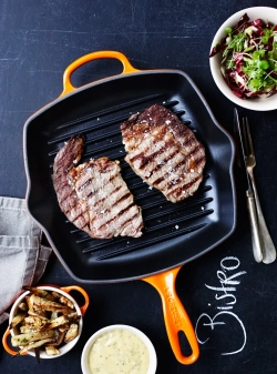 Le Creuset Чугунная сковорода-гриль диаметром 26 см вишневого цвета. 20183260600422