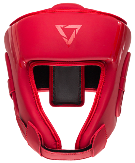 Шлем открытый ORO, ПУ, красный