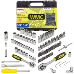 Набор инструментов 108 пр. 1/4''3/8''(6гр.)(4-22мм) WMC TOOLS WMC-41082-5DS-м