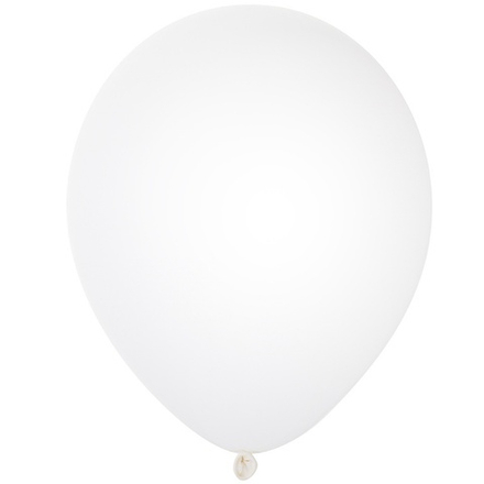 Воздушные шары Весёлая Затея, пастель белый, 50 шт. размер 12" #1102-1348