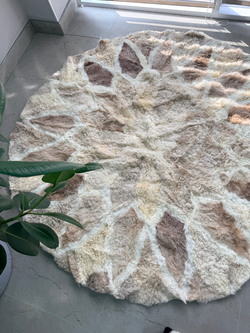 Ковер шкура натуральная овчина меховой