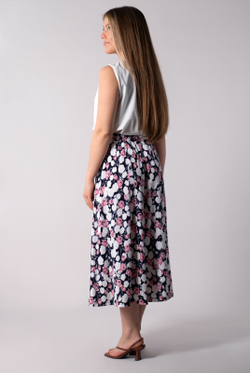 Юбка женская 4026ЛП, Цветы #172Цвд014026ЛП
