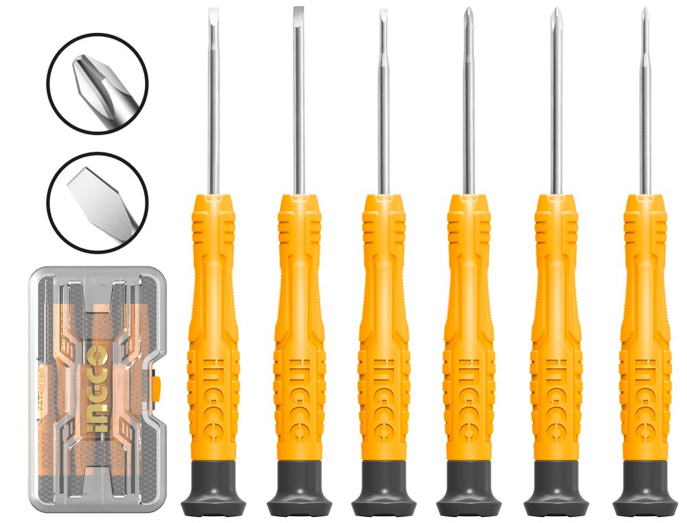 Набор прецизионных отверток 6 шт. INGCO HKSD0618