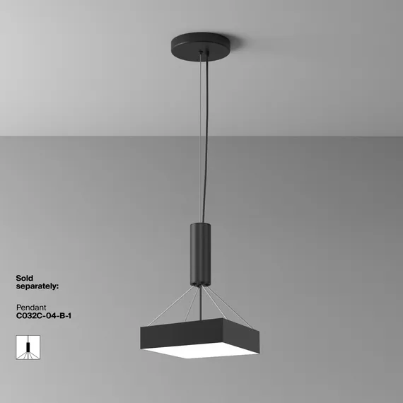 Потолочный светильник Зон / Zon 36 Вт 4000 К 120° Technical c032cl-36w4k-sq-b