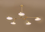 Ceiling design lamp Branching Discs by Lindsey Adelman (11 lampshade ов,  Gold)