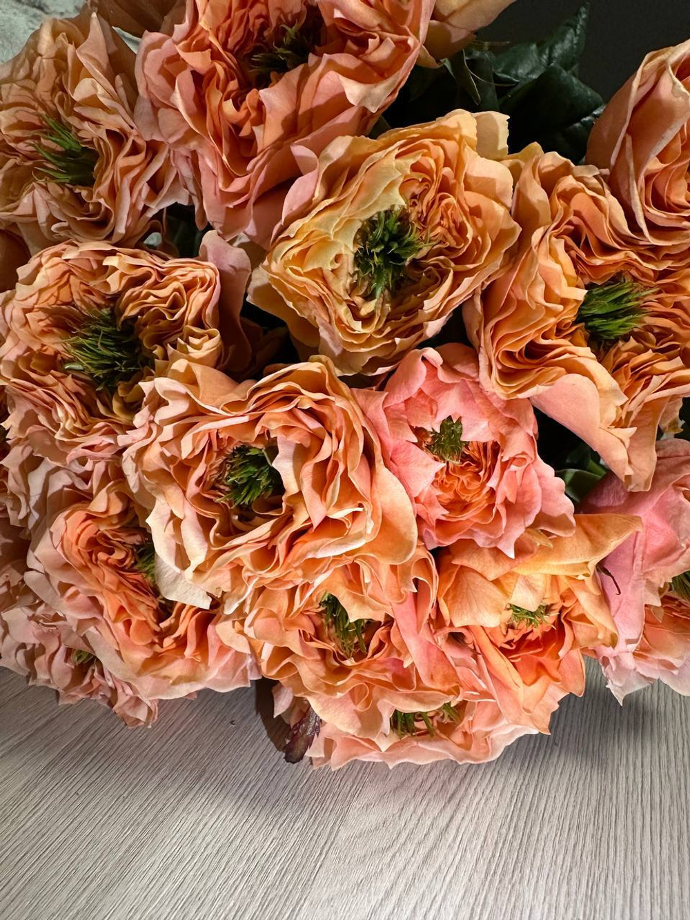 Букет из 19 шт 60см - персикового цвета