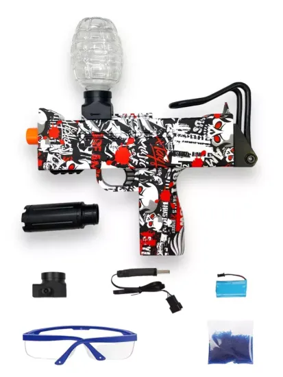 Гидрогелевый "Бластер -Uzi Crystal Gun", на батарейках