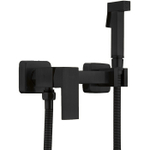 Смеситель FRAP F7504-6 с гигиеническим душем ЧЕРНЫЙ F7504-6