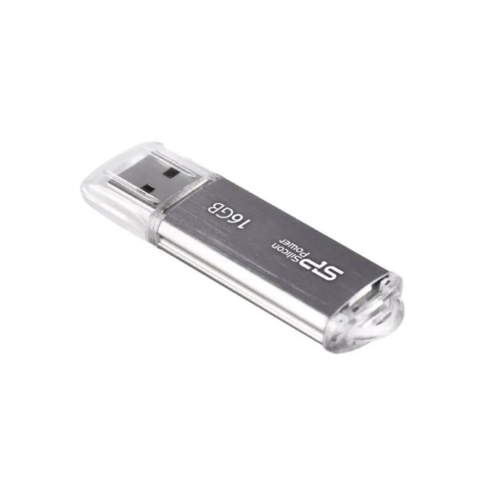 Флеш накопитель 16Gb Silicon Power Ultima II, USB 2.0, Серебристый