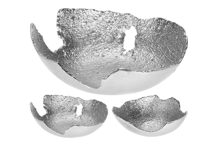Чаша металлическая декоративная серебряная Garda Decor A98017570