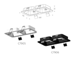 C7906 SBK черный песок 180*90*H32mm MR16 GU5.3