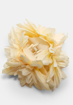 STRADIVARIUS Заколка для волос с цветком из ткани, желтый