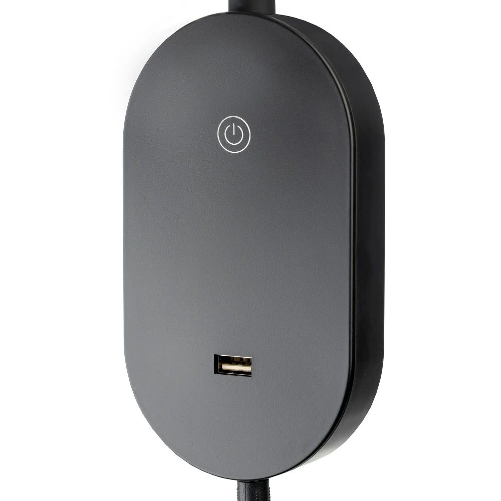 Citilux Рио CL704381N LED Светильник гибкий с USB Чёрный