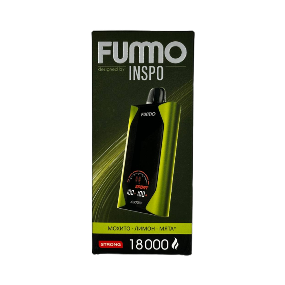 Одноразовая электронная сигарета Fummo GTS 18000 - Мохито Лимон Мята (18000 затяжек) Одноразовая электронная сигарета Fummo GTS 18000 - Мохито Лимон Мята (18000 затяжек)
