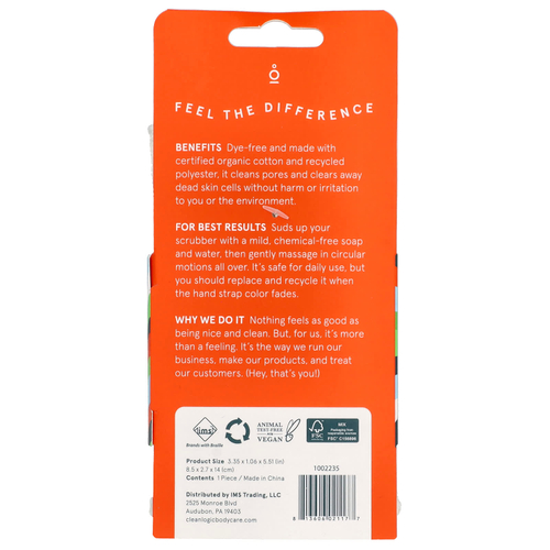 Cleanlogic, Устойчивое отшелушивающее средство для тела, белое, 1 шт.