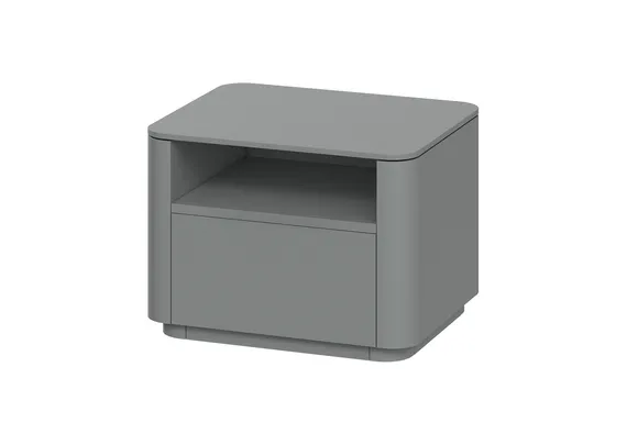 Тумба прикроватная Tammi 1 полка 1 ящик ширина 50 см (серый)