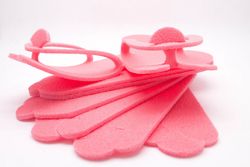 Стельки Вьетнамки Изолон Розовый 5мм, 25 пар