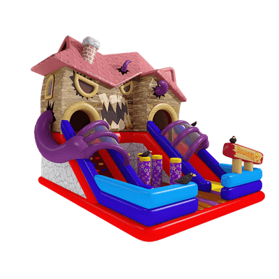 Коммерческий надувной батут "Дом с привидениями"