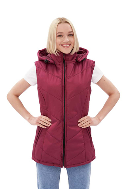 Жилет женский "Gerkon Delta" утепленный т.Дюспа цв.бордо