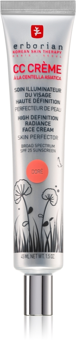 Erborian CC Creme Centella Asiatica - Осветляющий крем для кожи SPF 25 большая упаковка, 45 ml