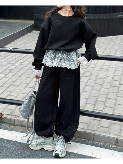 Костюм брючный c кружевом