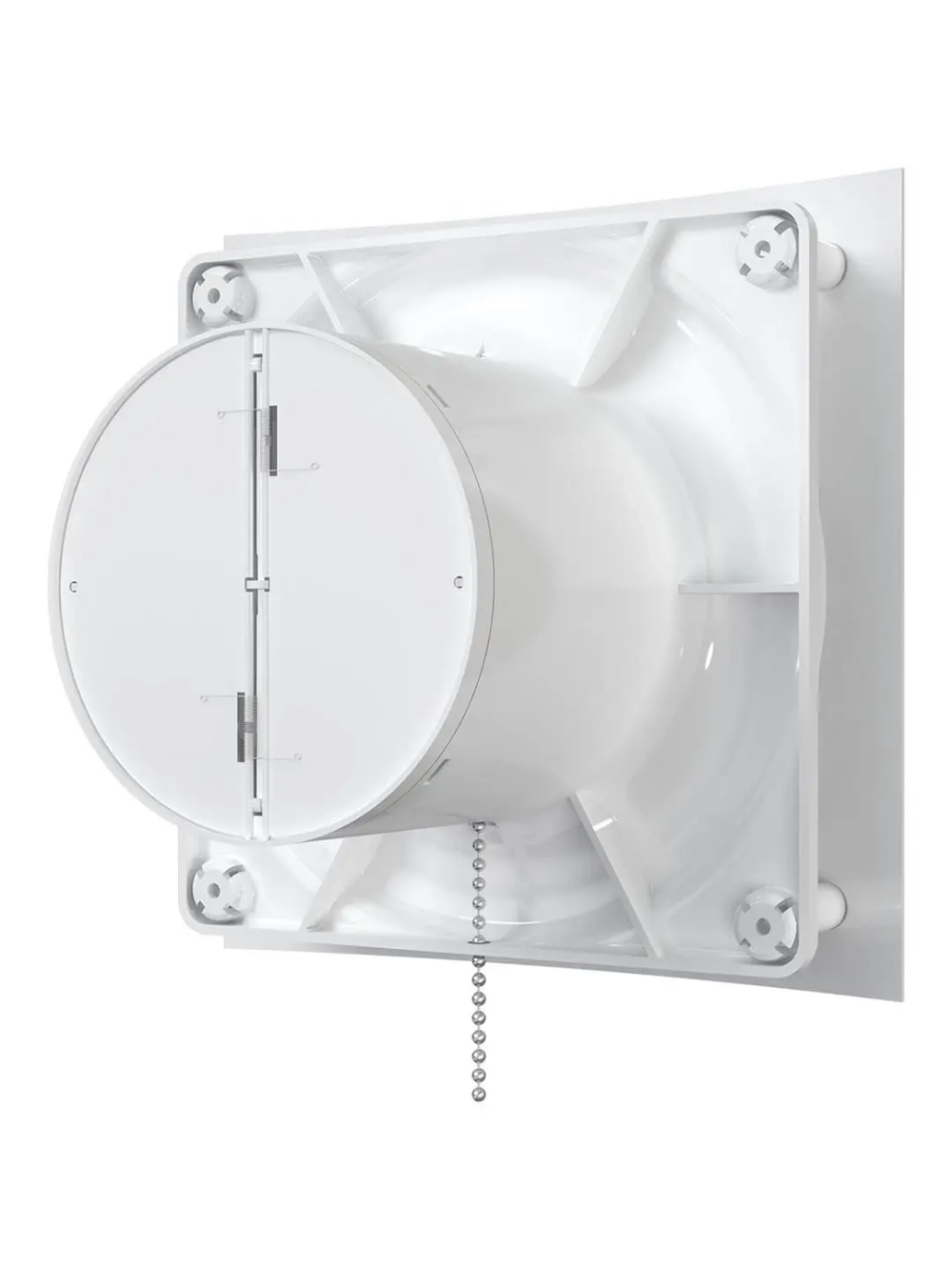 Вентилятор накладной QUADRO D100 обратный клапан тяговый выключатель