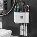 Дозатор для зубной пасты и держатель для щеток настенный