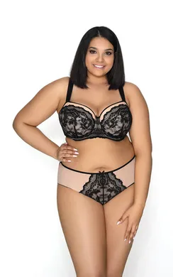 Бюстгальтер M-3108-22 Olivia Czarny-Bezowy